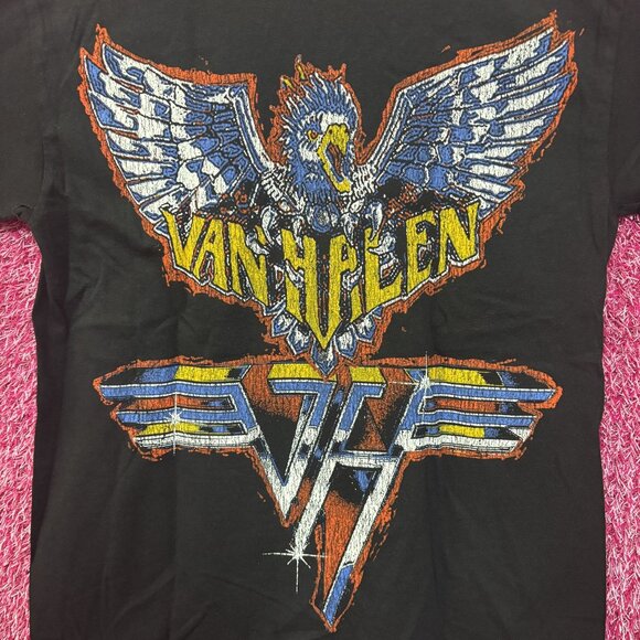 Van Halen Racing Black Graphic T-Shirt Small - Picture 6 of 6